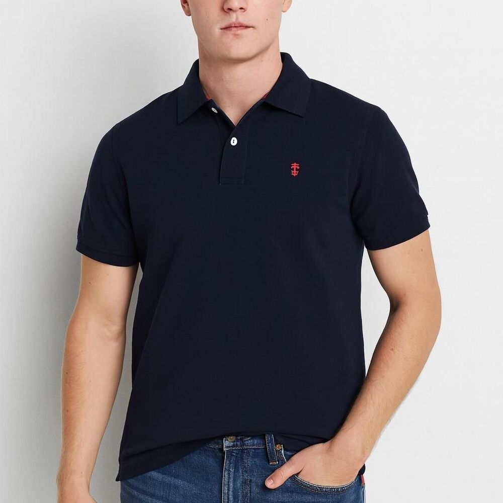 Izod Men'sLarge Navy Polo-shirts preppy techy business